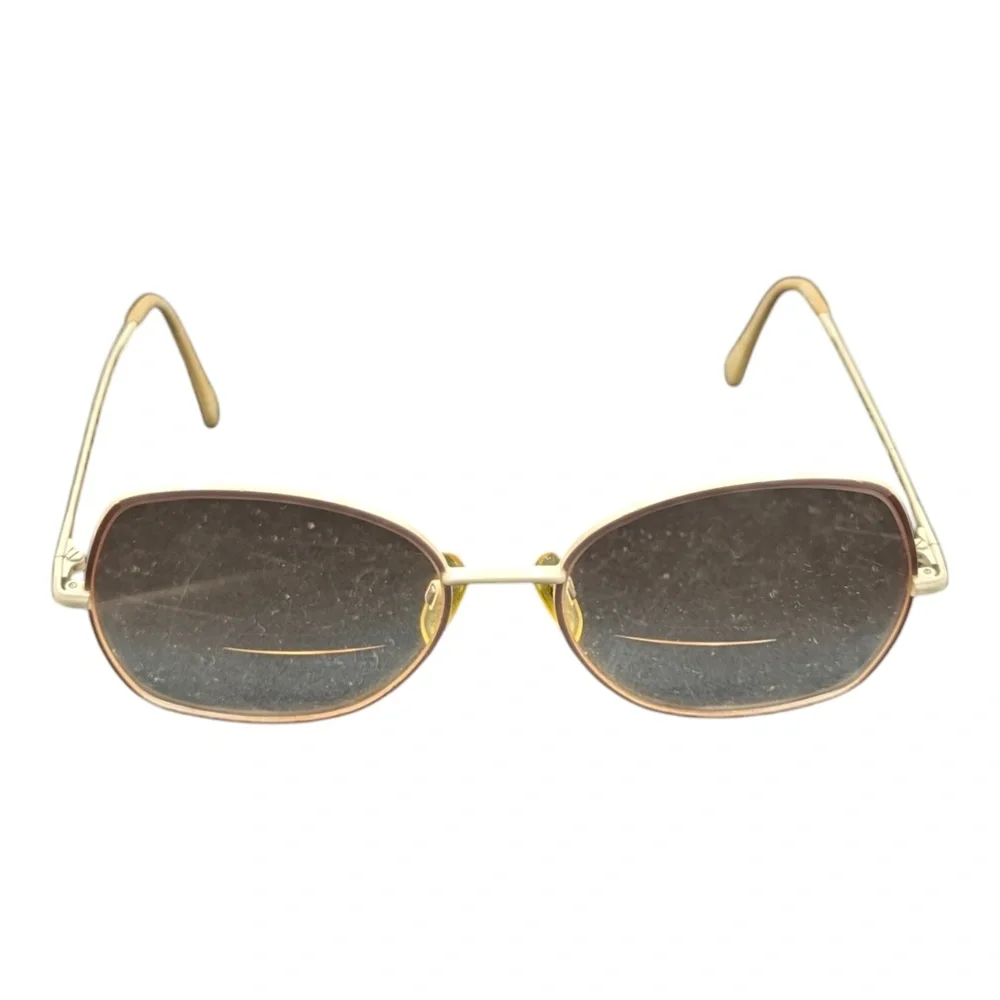 Bersel 2093 Brown‎ Beige Metal Oval Eyeglass Frames Size 56/17